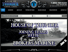 Tablet Screenshot of houseofthunder.ca